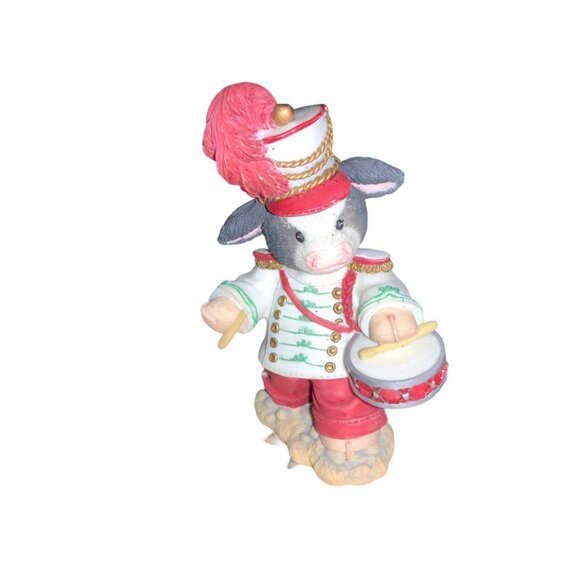 Mary’s Moo Moos Drummin' Up Some Christmas Cheer Figurine - Picture 1 of 14